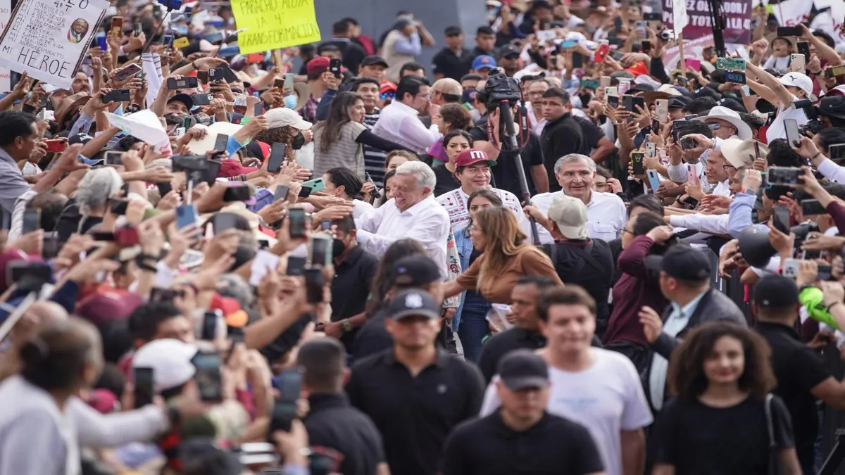 No hay registro del costo de la megamarcha pro AMLO