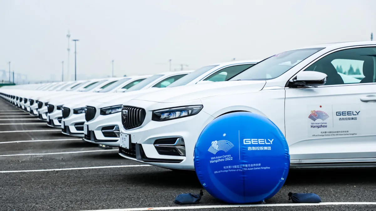 Geely moverá a los deportistas de los Juegos Asiáticos 2023 con 2 mil autos