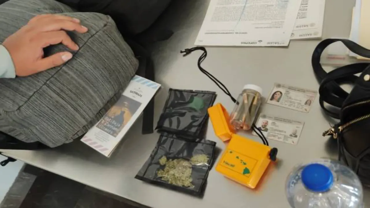 Dos personas pasan marihuana legal por aeropuerto de Mexicali con amparo