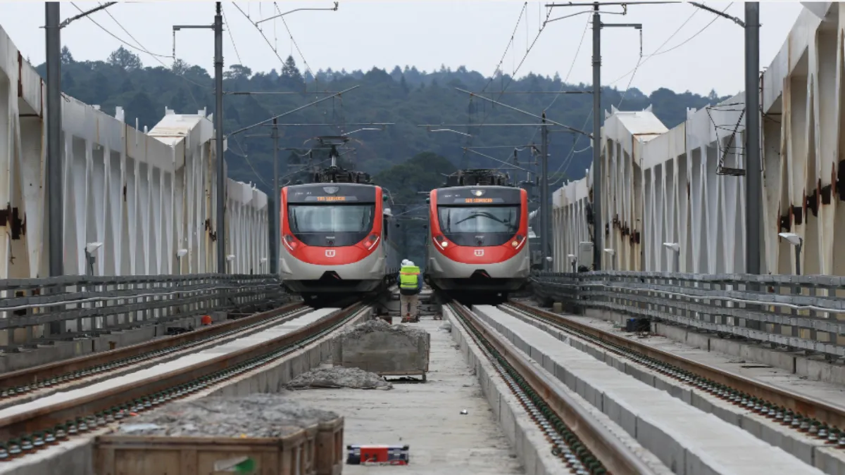 Lo que marcó el ingreso del tren a la Ciudad de México.