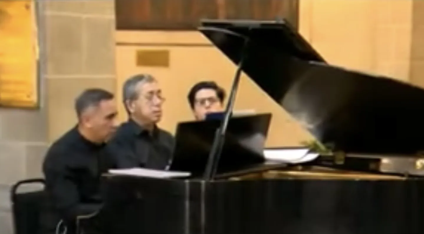 Así fue el recital de piano a cuatro manos en el Senado por Alfredo Issac Aguilar y Naoya Seino