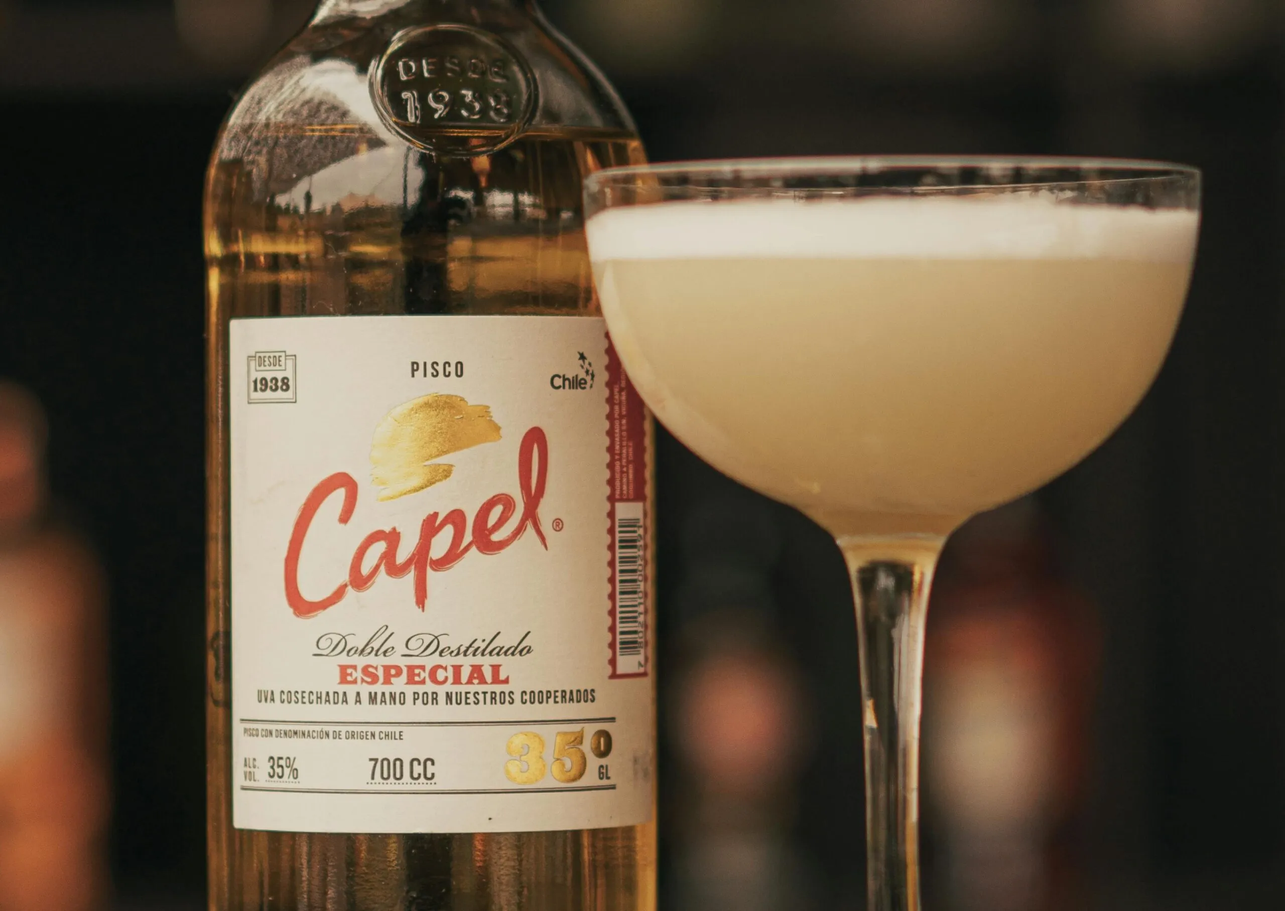 El pisco ocupa actualmente el tercer lugar entre las bebidas alcohólicas más consumidas en Chile.