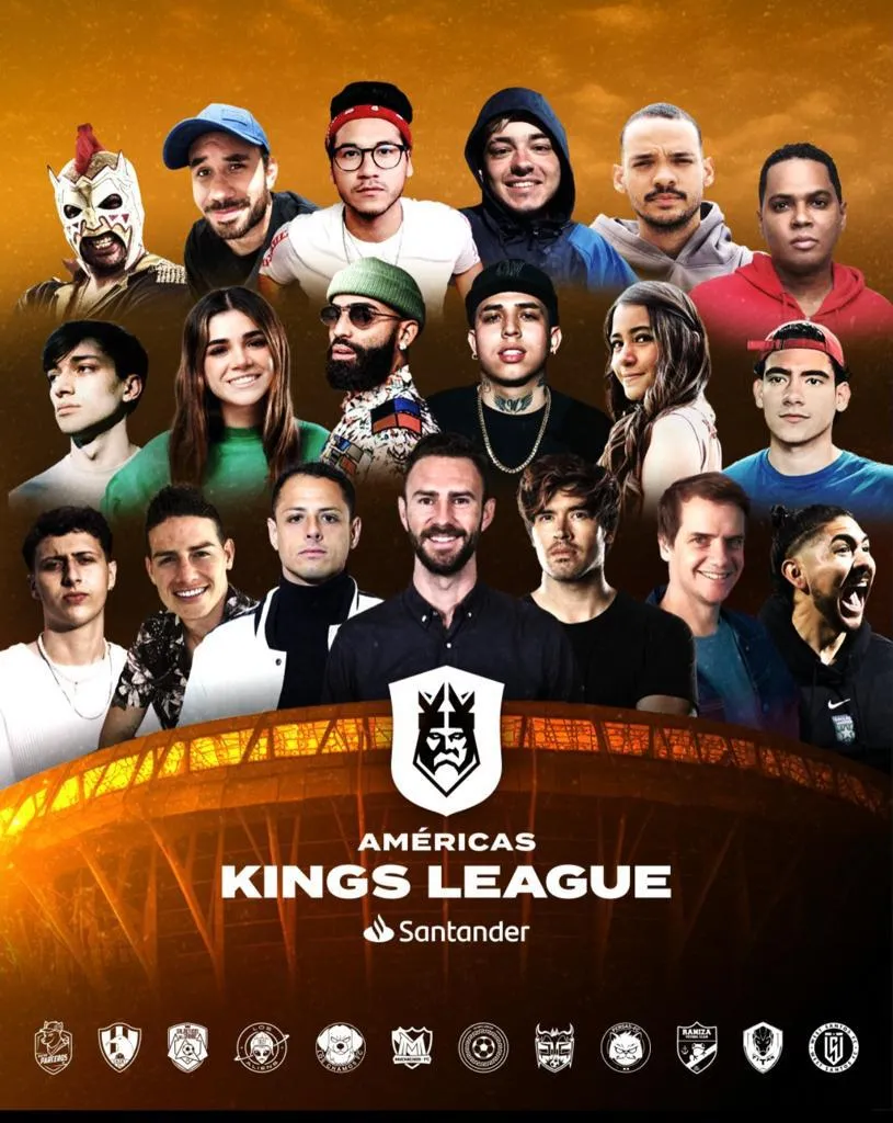 Américas Kings League Santander llega a América Latina con 12 equipos de streamers, deportistas y estrellas