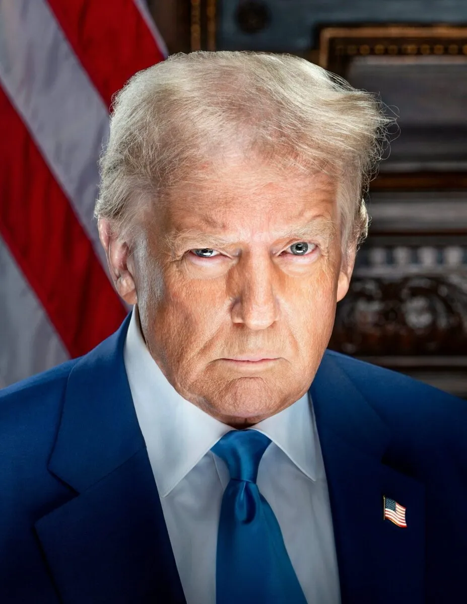 Retrato oficial del presidente Donald Trump del segundo mandato, enero de 2025