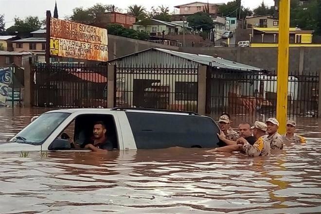 Inundaciones en Sonora