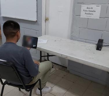 La visita en penales de Sonora fue por videollamadas para evitar contagio de coronavirus