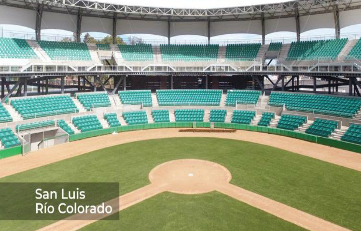 Sedatu presume el nuevo estadio de beisbol de San Luis Río Colorado