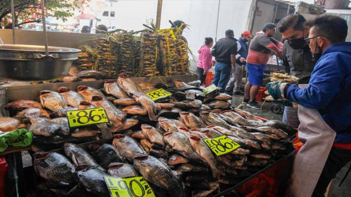 El pescado se vende hasta en 500 pesos en la Nueva Viga en esta Cuaresma