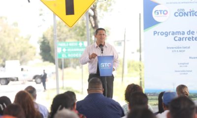 Diego Sinhue Rodríguez entrega obras por 10.4 mdp para beneficio de la gente de Huanímaro (Guanajuato)