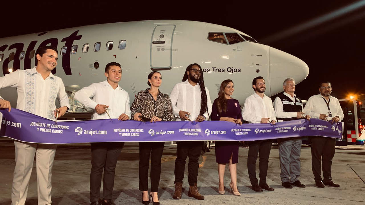 Arajet fortalece su conectividad con la zona del Caribe y abre su tercera ruta en México