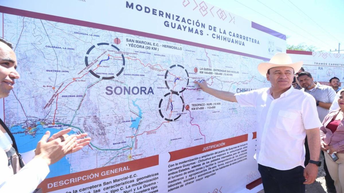 Alfonso Durazo afirma que el turismo de Sonora crecerá con la modernización de la carretera Guaymas-Chihuahua