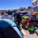 Más de dos mil migrantes venezolanos acampan a orillas del río Bravo