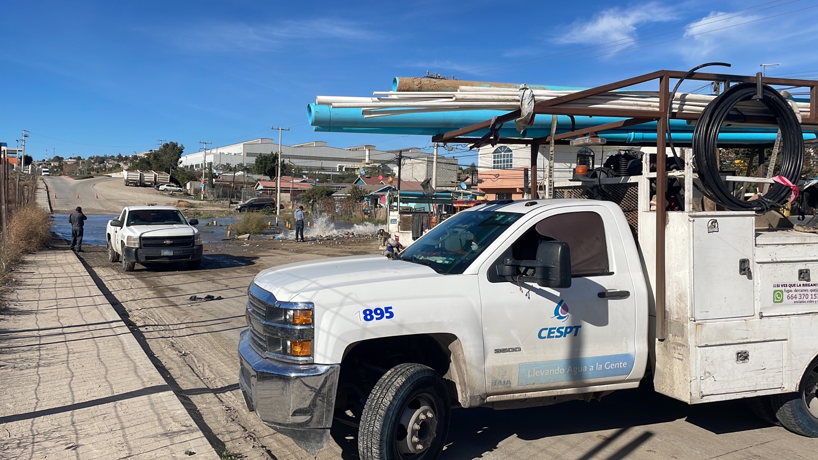 Una fuga deja sin servicio de agua potable a Tijuana y Playas de Rosarito