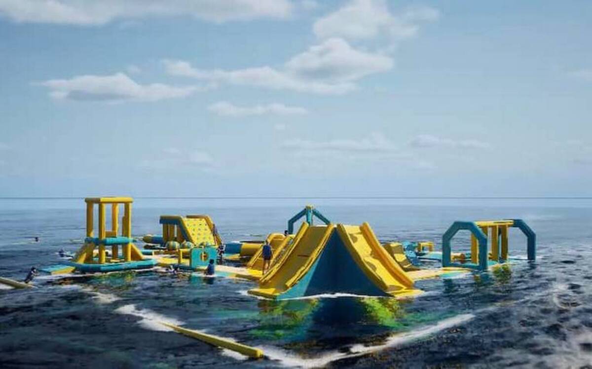 En Tamaulipas abrirá un parque acuático inflable con más de 30 obstáculos