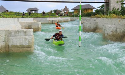 Por primera vez el campeonato nacional de Kayak se llevó a cabo en el río artificial del parque Xavage
