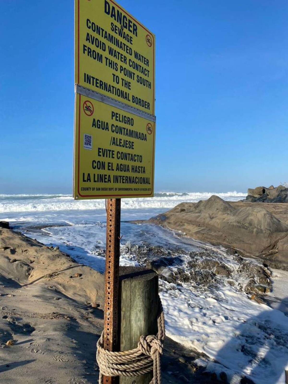 El gobierno de Imperial Beach pide declarar emergencia por la contaminación con aguas residuales desde Tijuana