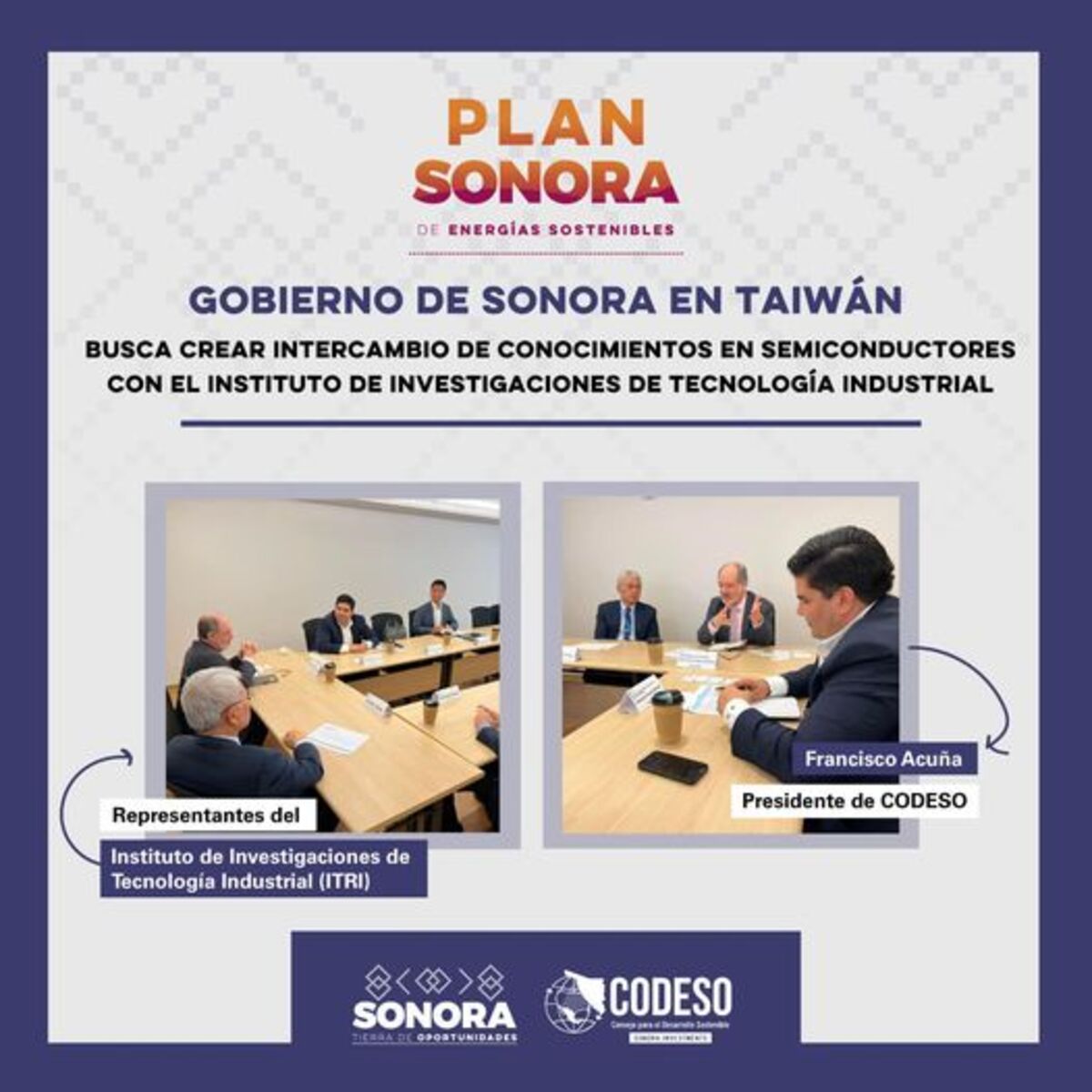 El gobierno Sonora busca que empresarios de Taiwán construyan plantas de semiconductores