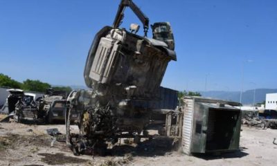 En Tamaulipas destruyen 24 vehículos blindados artesanalmente conocidos como monstruos