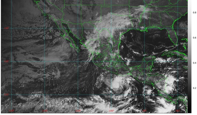La tormenta tropical Otis está a menos de 500 km de Puerto Ángel en Oaxaca