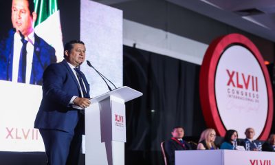 Diego Sinhue Rodríguez a la bienvenida a 3 mil cirujanos al Congreso Internacional de Cirugía General
