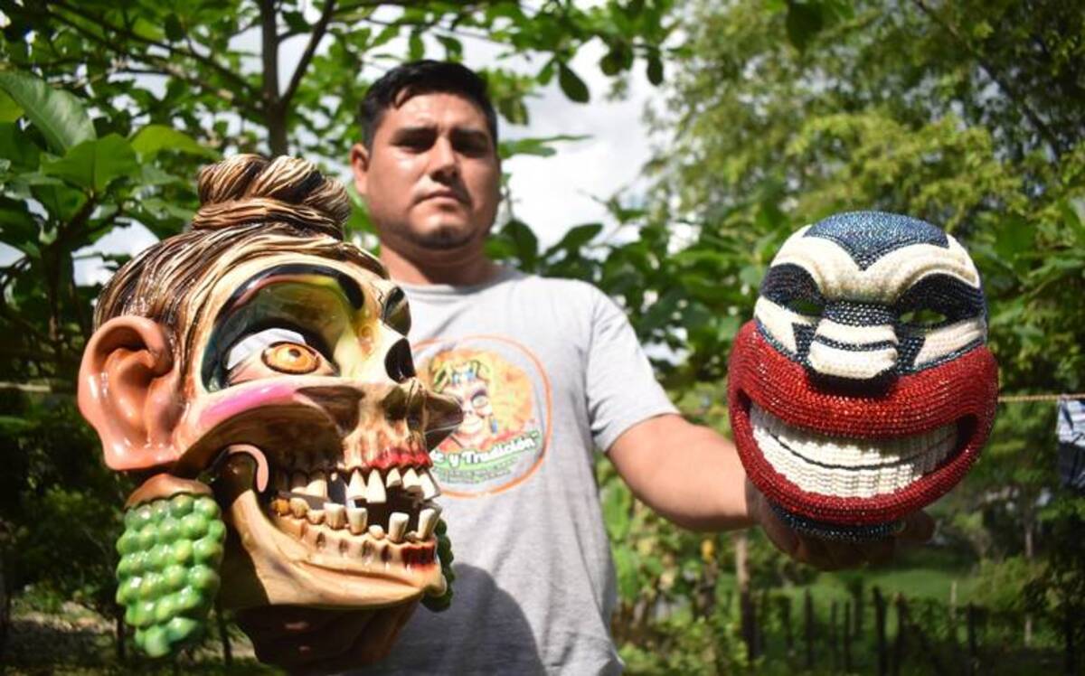 Las Máscaras de Día de Muertos son el colorido legado de Tempoal en Veracruz