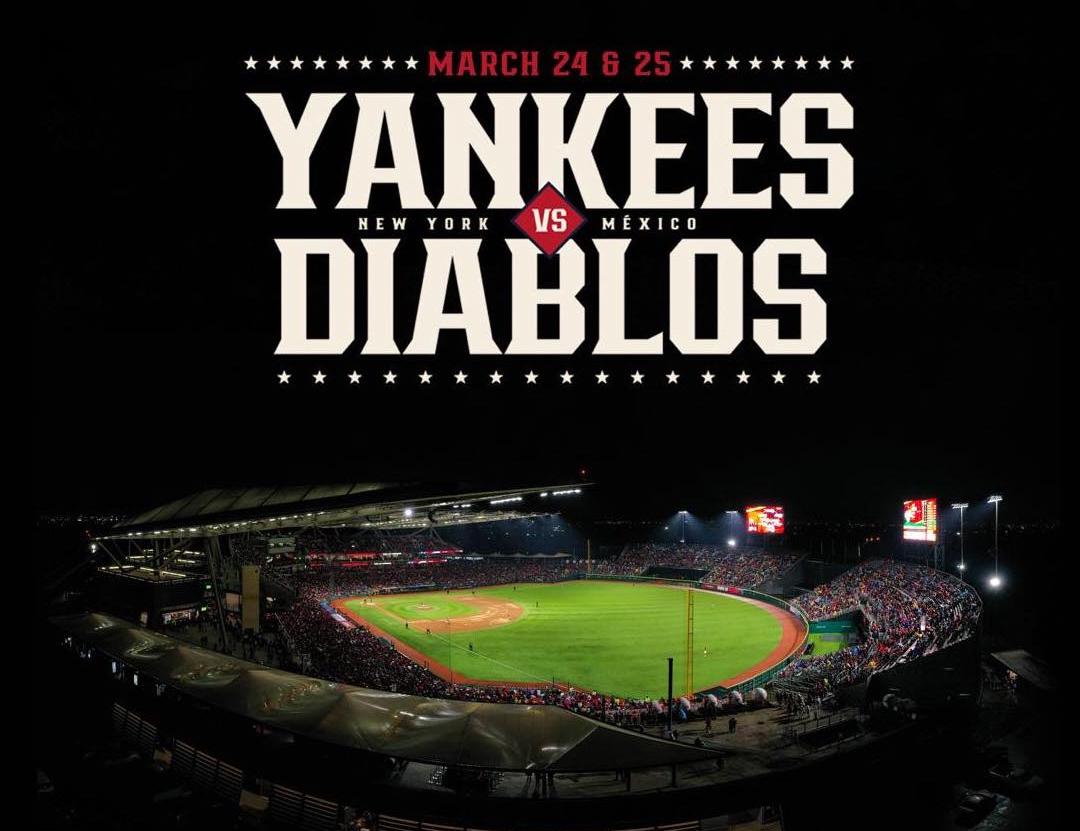 Diablos Rojos y los Yankees se verán las caras en dos juegos de exhibición en el estadio Alfredo Harp Helú