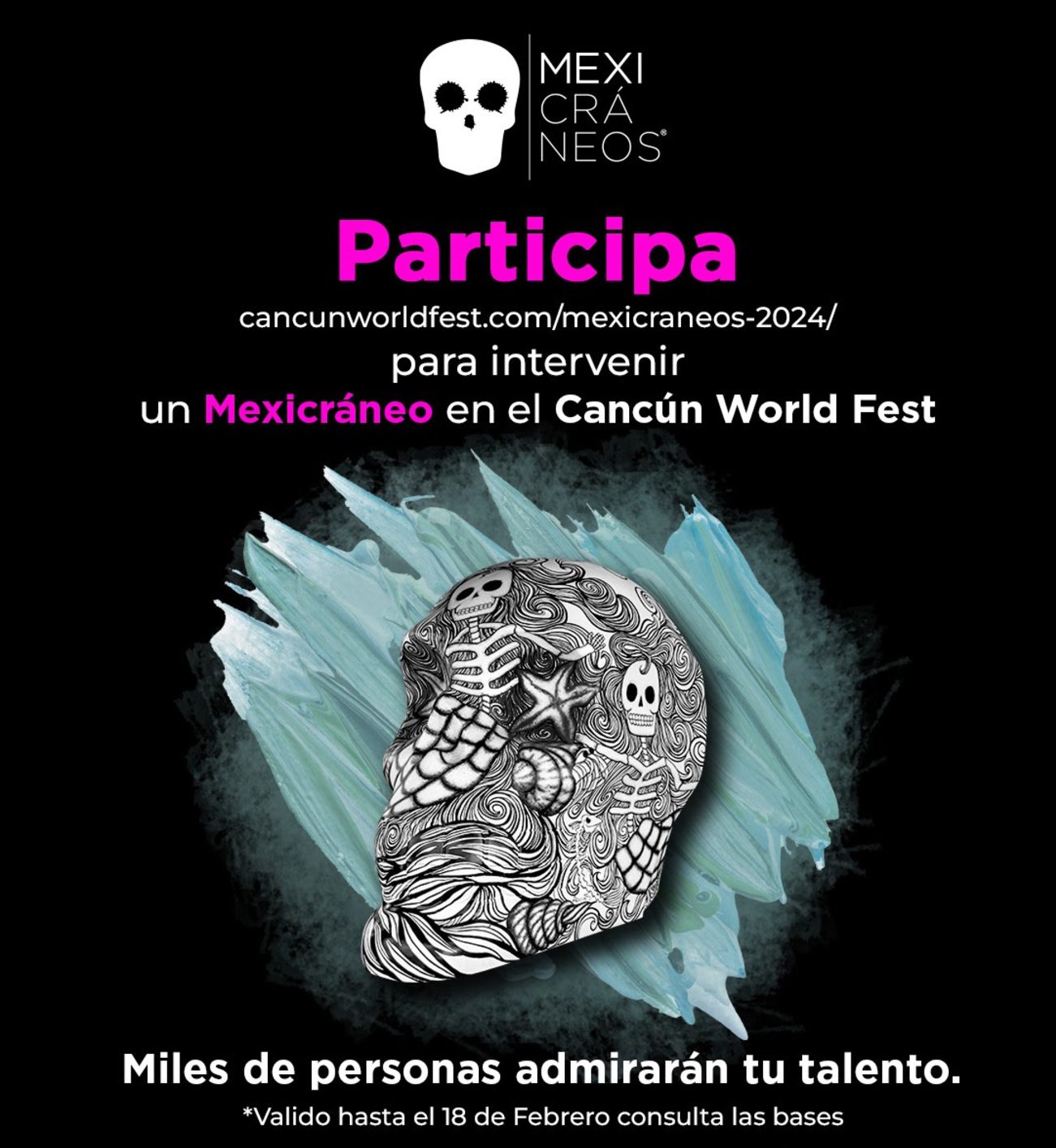 La exposición Mexicráneos se une a la primera edición del Cancún World Fest