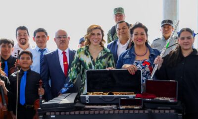 La gobernadora Marina del Pilar entrega nuevos instrumentos a la Orquesta Sinfónica Infantil y Juvenil "Mar de Cortés"